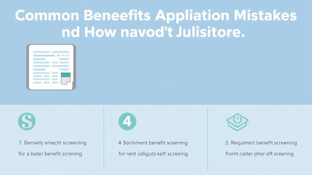 Hands-on guide visualization for common Benefit Application Mistakes and How to Avoid Them