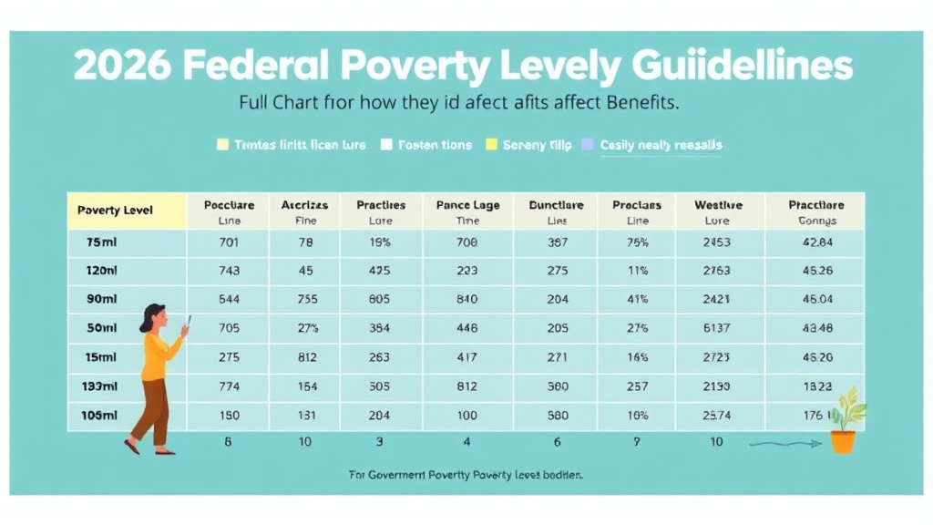 Clear illustration of 2026 Federal Poverty Level Guidelines: Full Chart and How They Affect Benefits with supporting details
