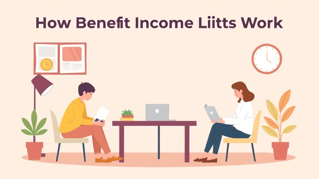 A professional illustration depicting how Benefit Income Limits Work: FPL, AMI, and SMI Explained
