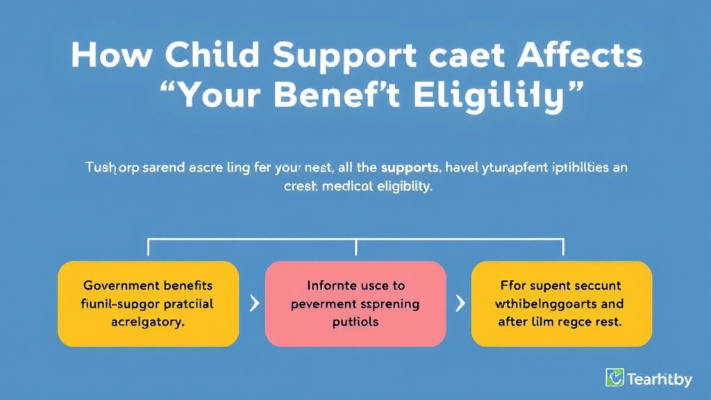 Hands-on guide visualization for how Child Support Affects Your Benefit Eligibility
