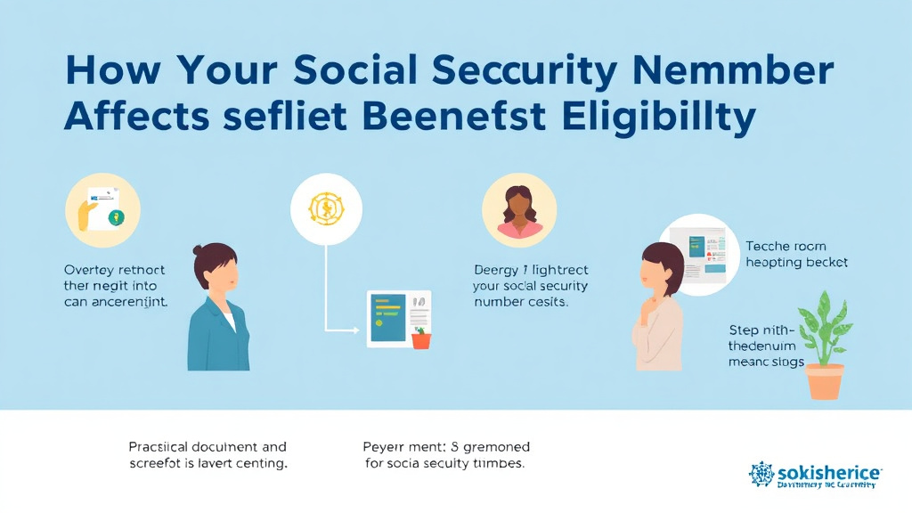 Action-oriented illustration showing how to apply how Your Social Security Number Affects Benefit Eligibility