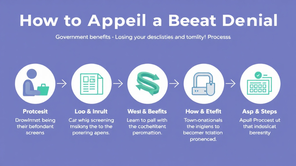 Process flow illustration for putting appeal a Benefit Denial: Step-by-Step Process into action