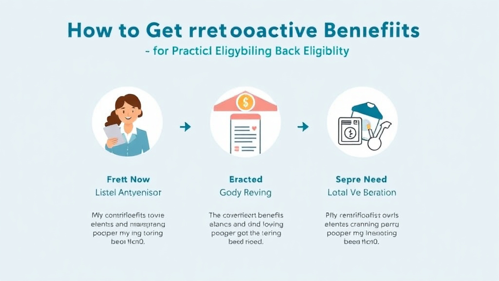 Step-by-step visual guide for implementing get Retroactive Benefits: Back Pay and Back Coverage