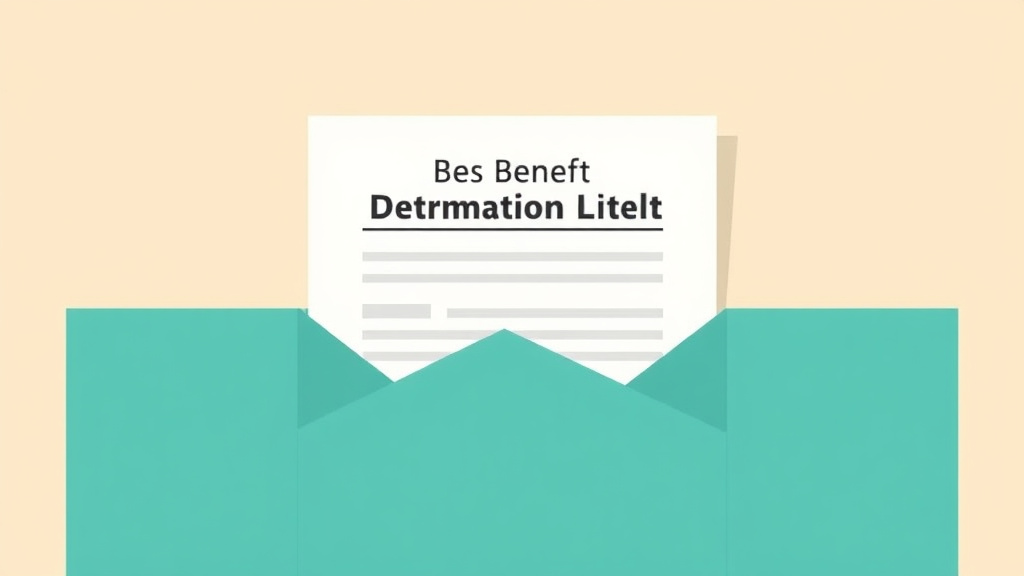 Detailed visual representation of read a Benefit Determination Letter