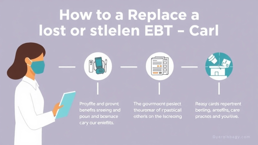 Hands-on guide visualization for replace a Lost or Stolen EBT Card