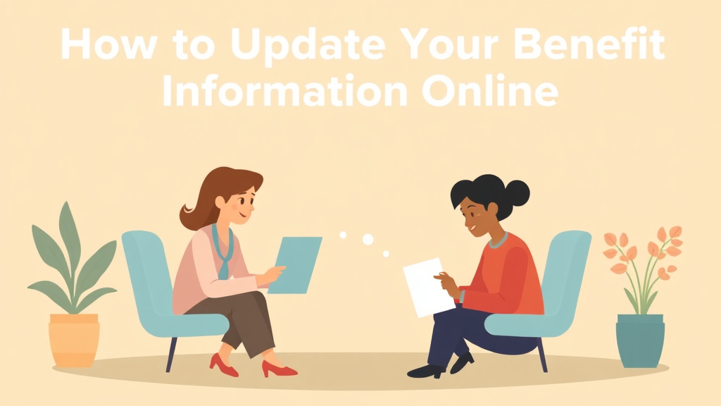 Detailed visual representation of update Your Benefit Information Online