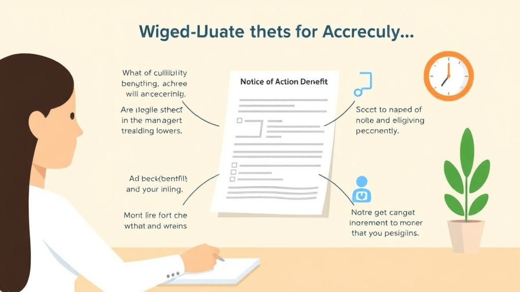 Implementation roadmap for a Notice of Action for Benefits? with actionable steps