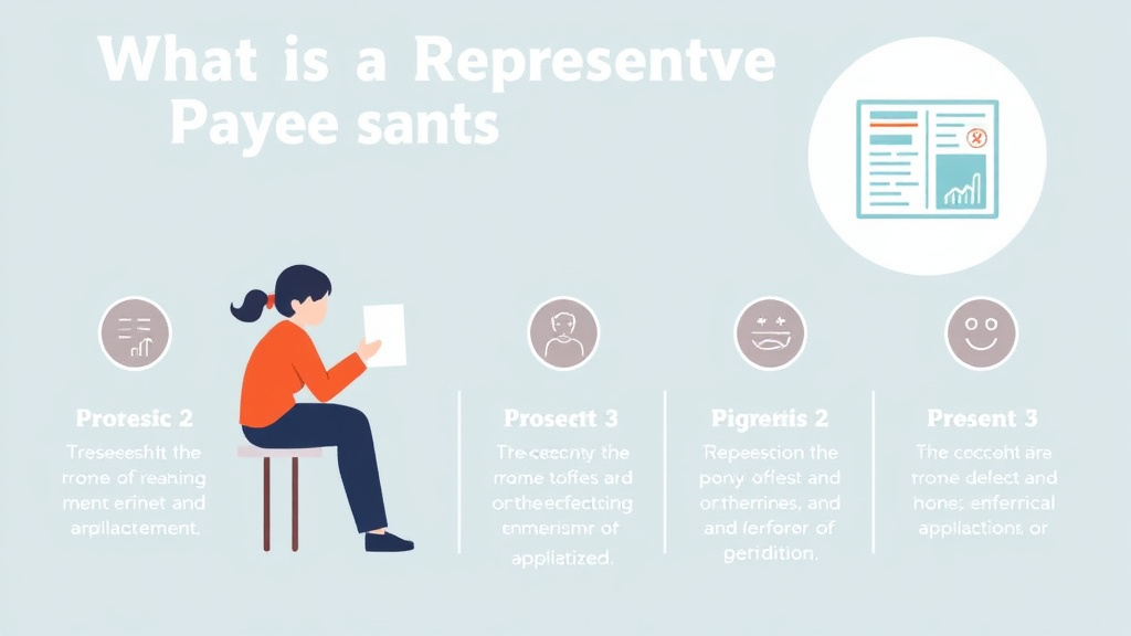 Process flow illustration for putting a Representative Payee for Benefits? into action