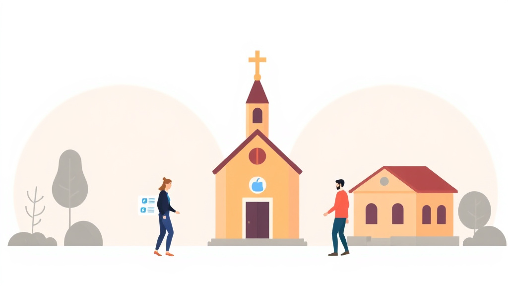 An informative visual explaining benefitStack vs Church and Nonprofit Assistance for beginners and professionals