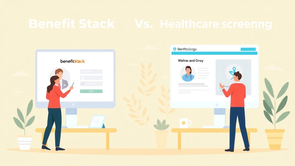 Clear illustration of benefitStack vs Healthcare.gov Screener: Which Is Better? with supporting details
