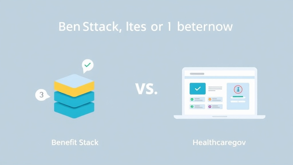 Practical checklist visual for benefitStack vs Healthcare.gov Screener: Which Is Better?