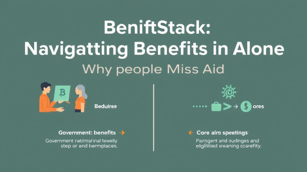 Real-world application diagram for benefitStack vs Navigating Benefits Alone: Why People Miss Aid