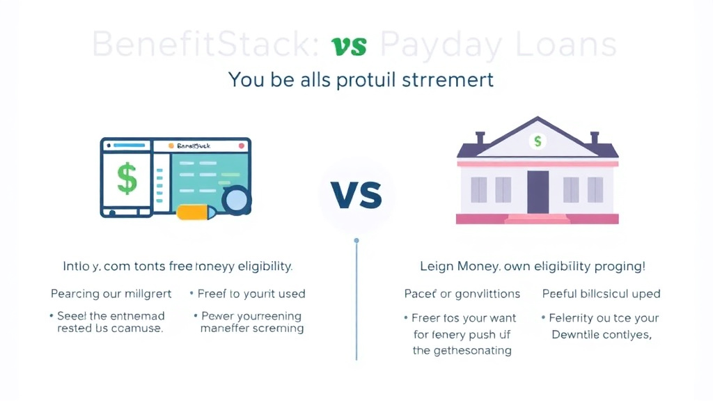 Practical checklist visual for benefitStack vs Payday Loans: Free Money You Are Missing