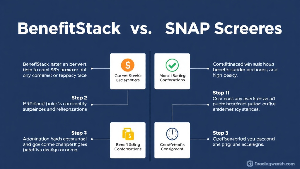 Step-by-step visual guide for implementing benefitStack vs SNAP Screener Tools: Full Comparison