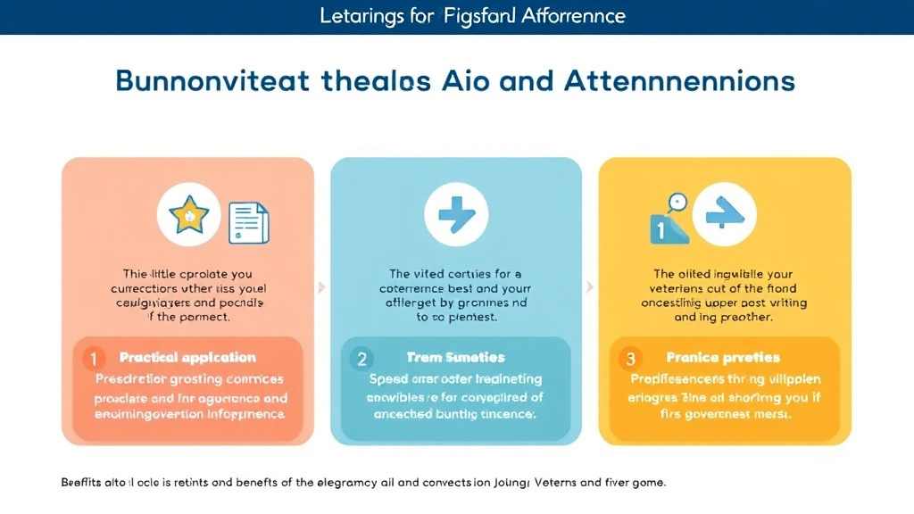 Action-oriented illustration showing how to apply benefits for Aging Veterans: Aid and Attendance