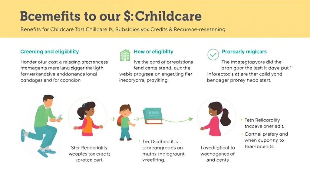 Practical workflow diagram for benefits for Childcare Costs: Subsidies, Tax Credits, and Head Start