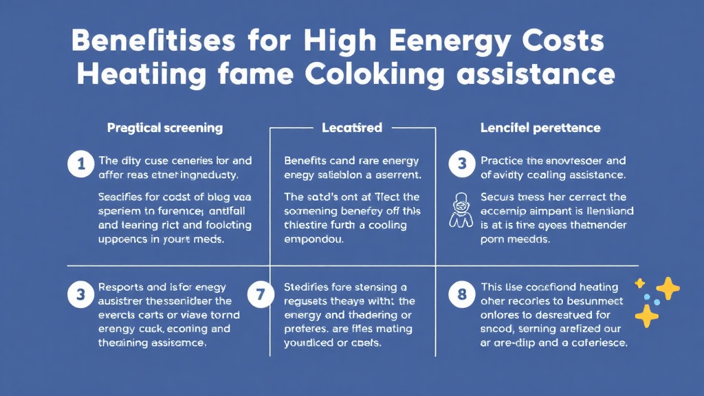 Step-by-step visual guide for implementing benefits for High Energy Costs: Heating and Cooling Assistance