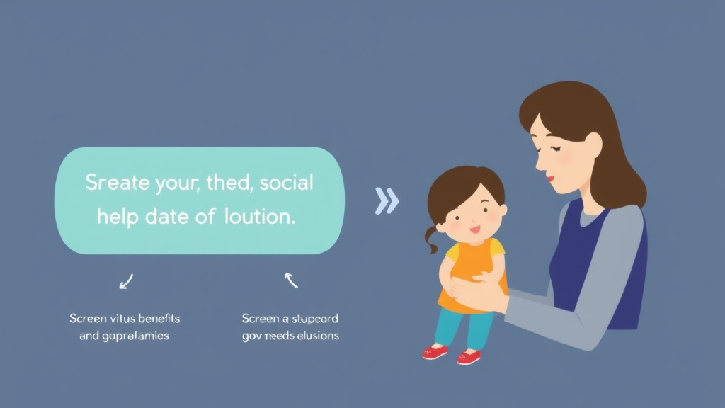 Process flow illustration for putting benefits for Families With Special Needs Children into action