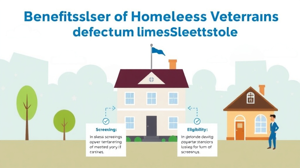 Practical checklist visual for benefits for Homeless Veterans: Housing and Services