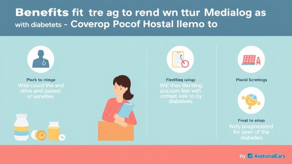 Action-oriented illustration showing how to apply benefits for People With Diabetes: Coverage and Supplies