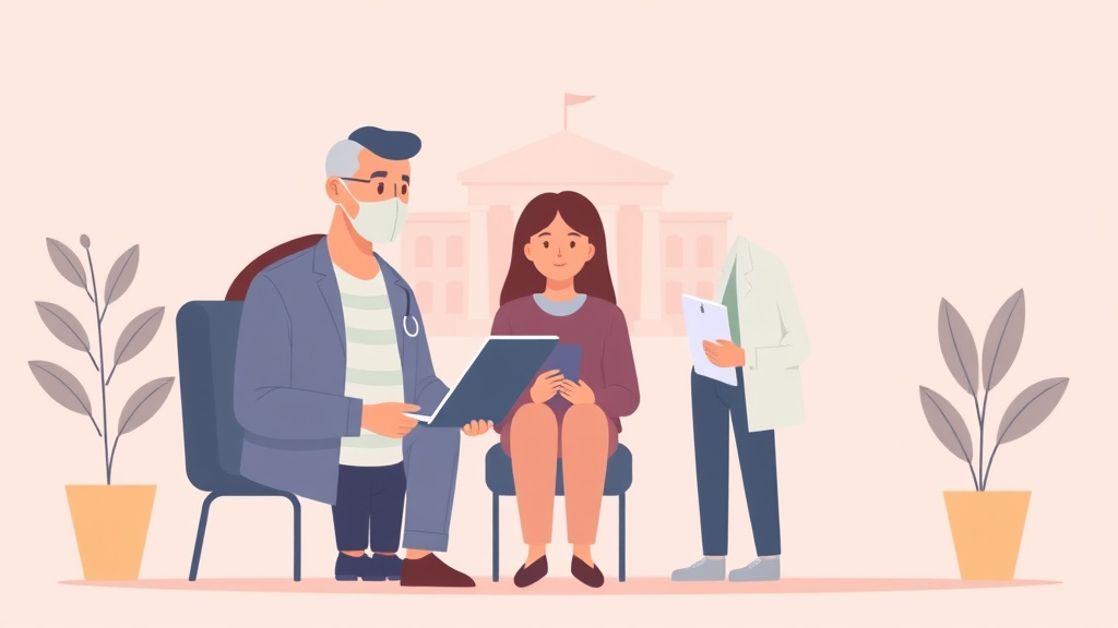 A professional illustration depicting benefits for People Without Health Insurance