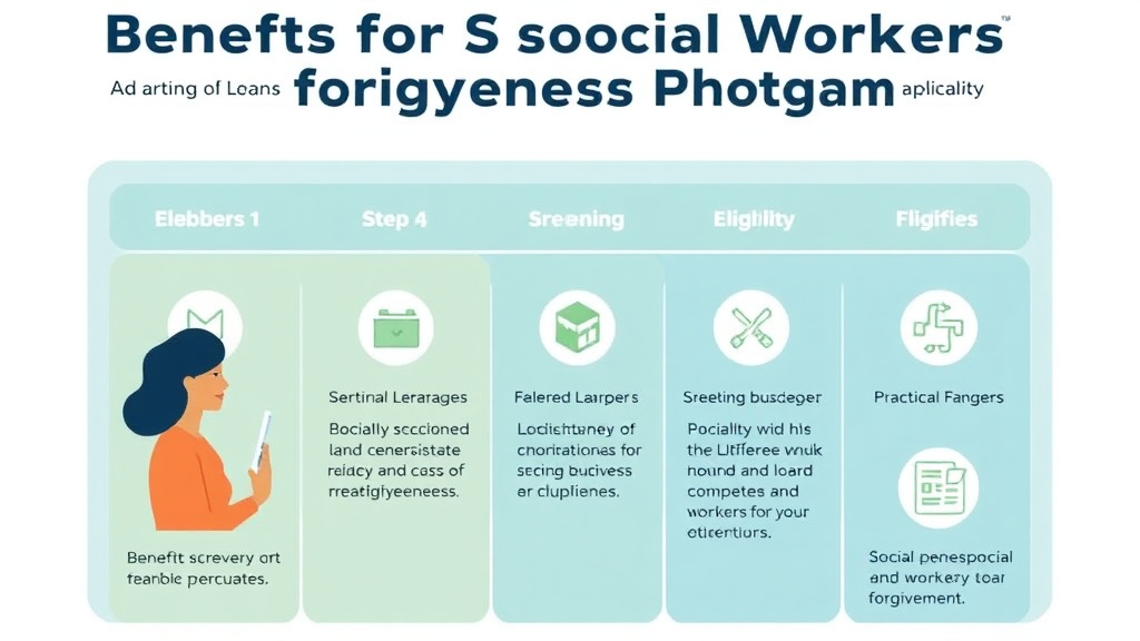 Hands-on guide visualization for benefits for Social Workers: Loan Forgiveness Programs