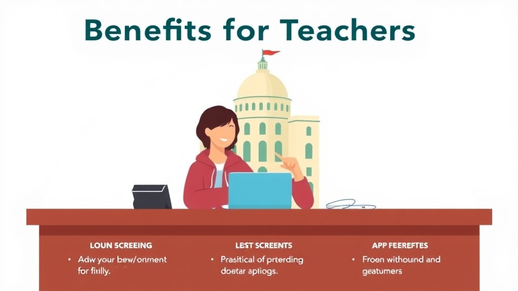 Real-world application diagram for benefits for Teachers: Loan Forgiveness and More