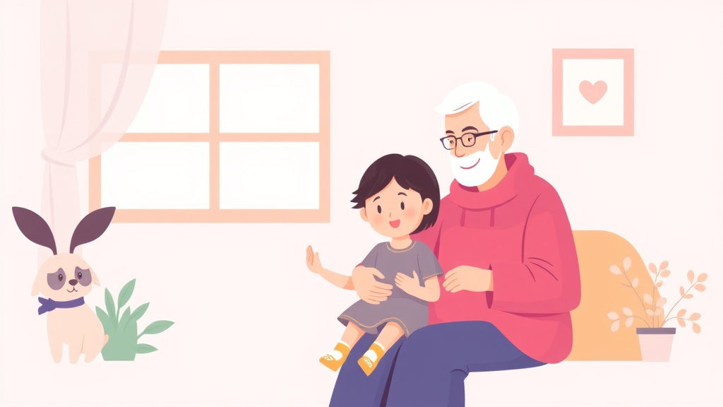 Illustration breaking down the fundamentals of benefits for Grandparents Raising Grandchildren