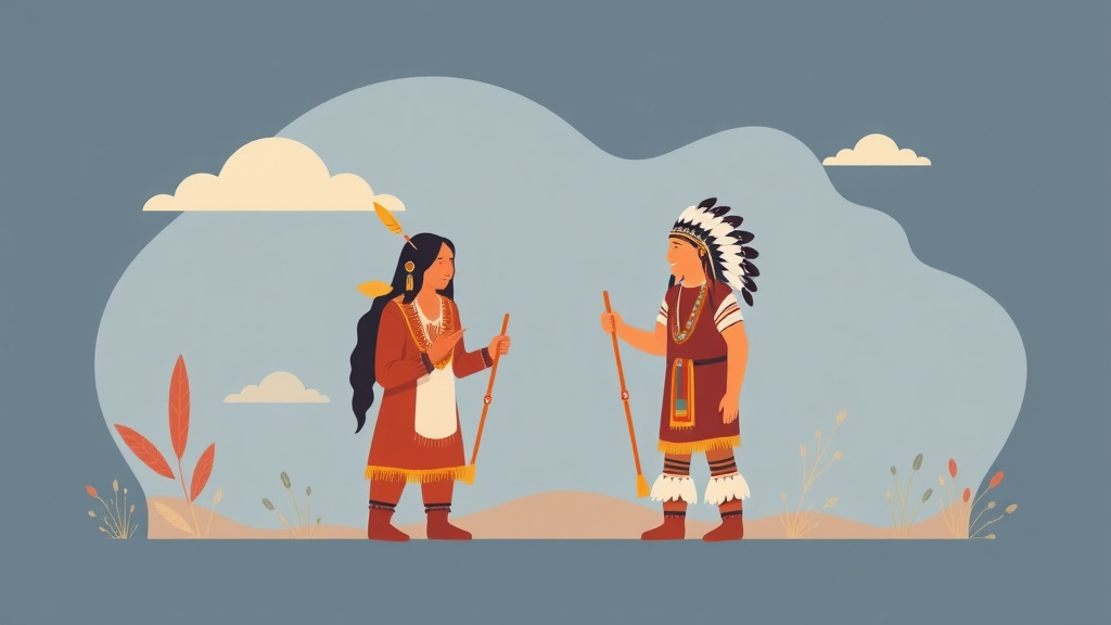 A professional illustration depicting benefits for Native Americans: Federal and Tribal Programs