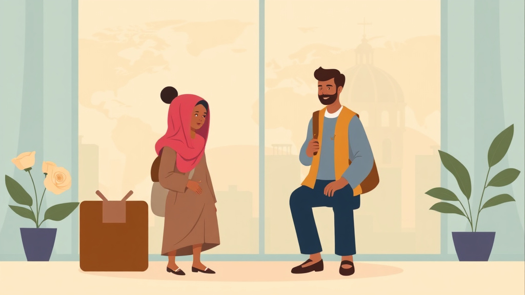 Visual overview of benefits for Refugees: What You Qualify For After Arrival with key concepts highlighted