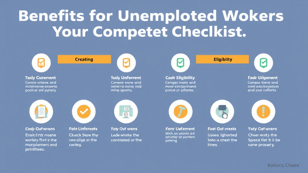 Process flow illustration for putting benefits for Unemployed Workers: Your Complete Checklist into action