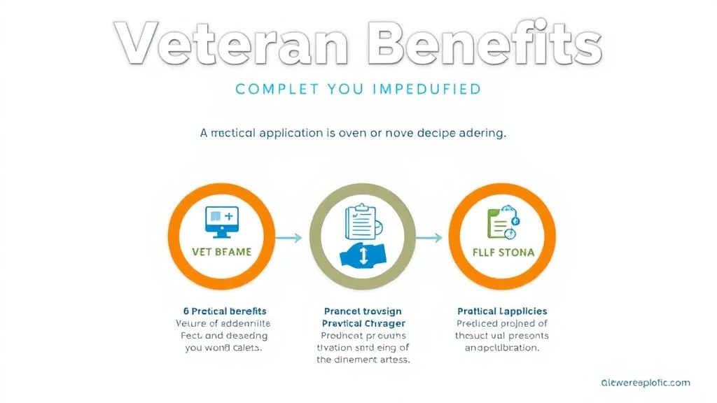 Action-oriented illustration showing how to apply veteran Benefits Complete Guide: Everything You Have Earned
