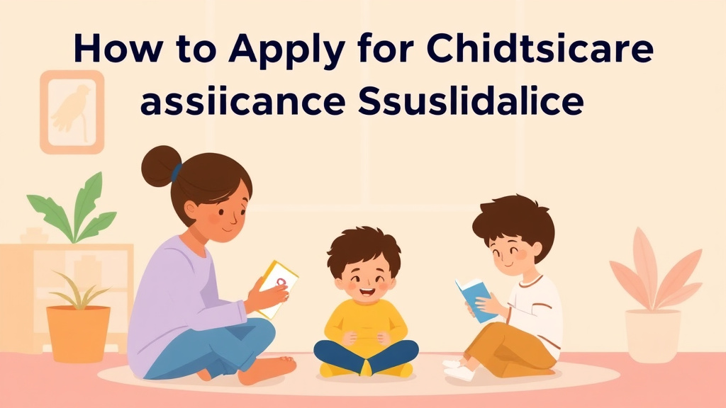Clear illustration of apply for Childcare Assistance: Subsidy Application with supporting details