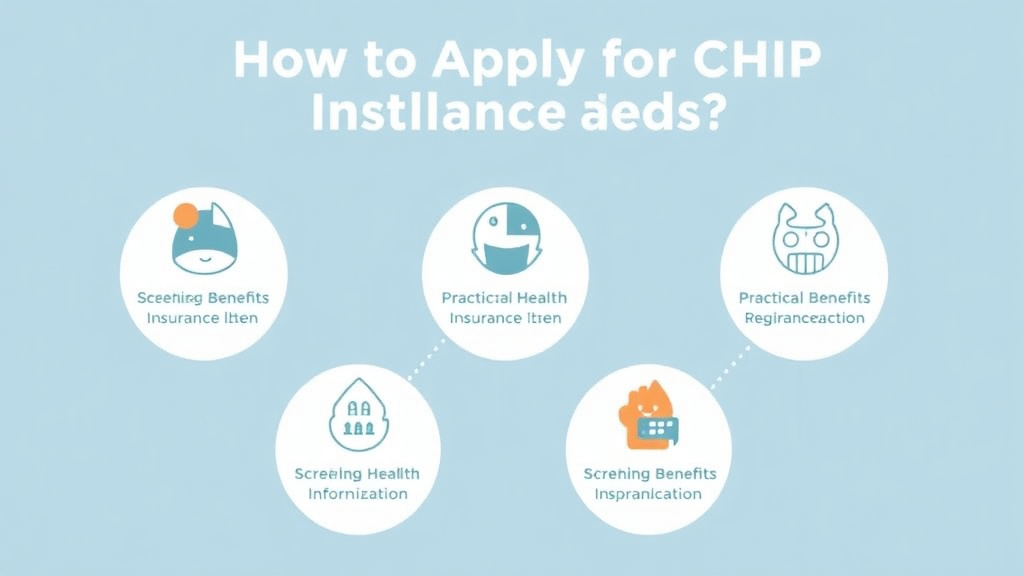 Process flow illustration for putting apply for CHIP: Children's Health Insurance Application into action
