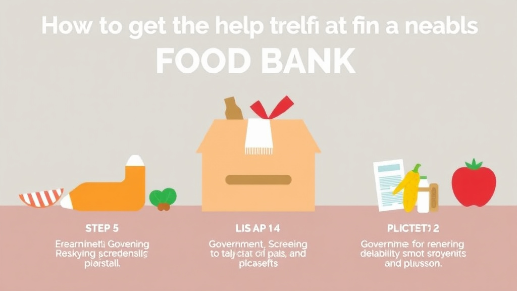 Process flow illustration for putting get Help From a Food Bank: No Application Needed into action