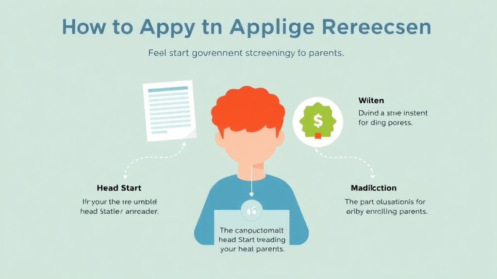 Action-oriented illustration showing how to apply apply for Head Start: Enrollment Guide for Parents