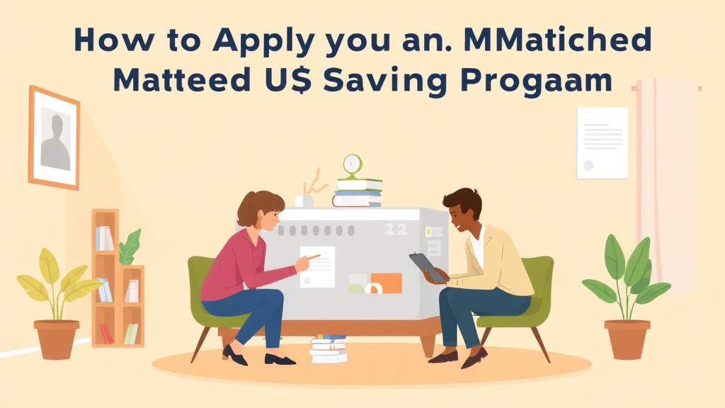 A professional illustration depicting apply for an IDA Matched Savings Program