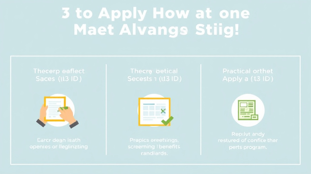 Step-by-step visual guide for implementing apply for an IDA Matched Savings Program