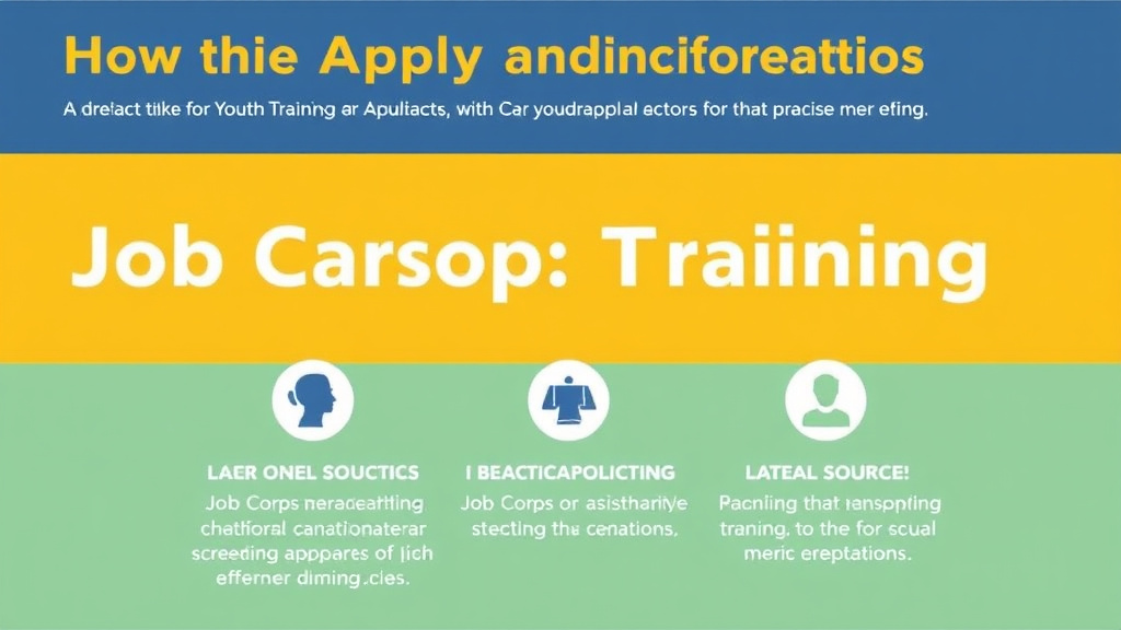 Step-by-step visual guide for implementing apply for Job Corps: Youth Training Application