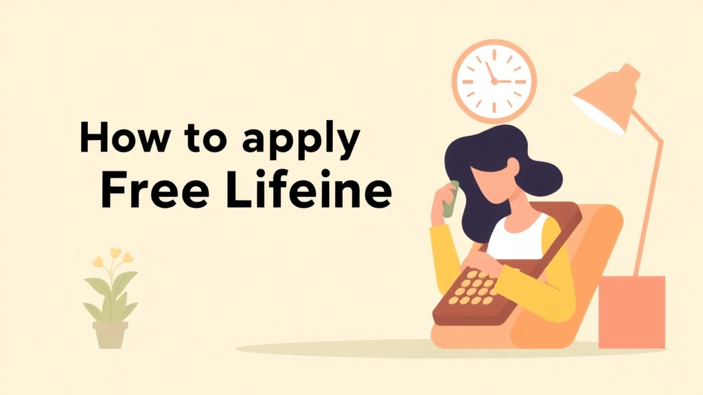 A professional illustration depicting apply for a Free Lifeline Phone