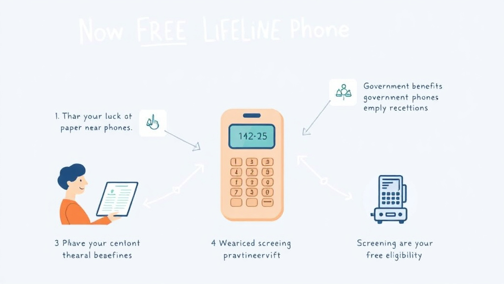 Step-by-step visual guide for implementing apply for a Free Lifeline Phone