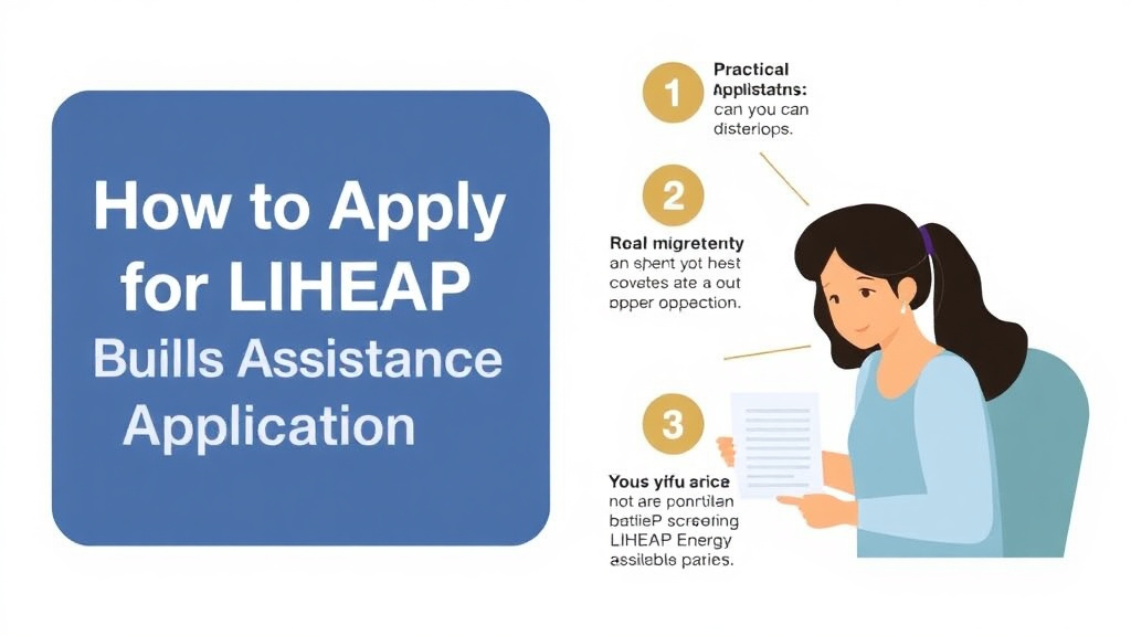 Action-oriented illustration showing how to apply apply for LIHEAP: Energy Assistance Application