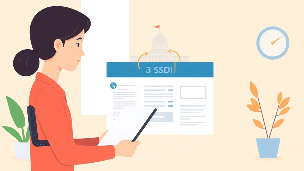 Conceptual diagram showing how apply for SSDI: Social Security Disability Application works in practice