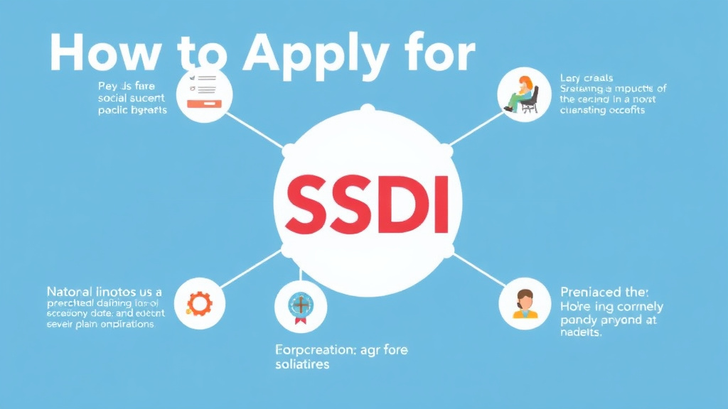 Process flow illustration for putting apply for SSDI: Social Security Disability Application into action