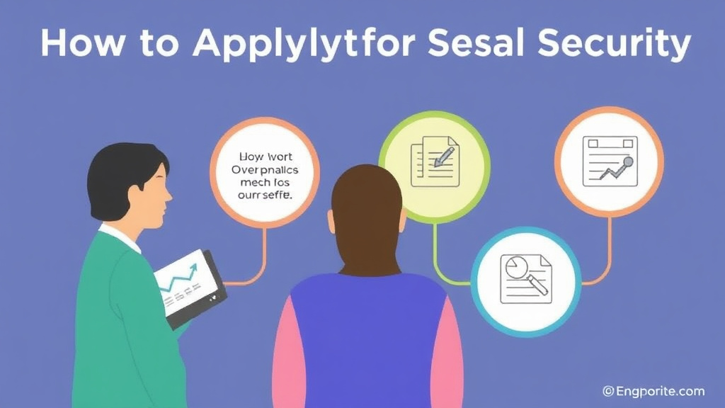 Process flow illustration for putting apply for Social Security Survivors Benefits into action