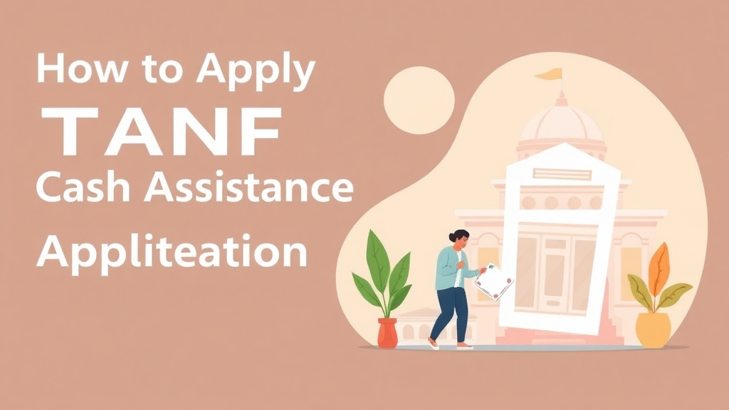 Visual overview of apply for TANF: Cash Assistance Application Guide with key concepts highlighted