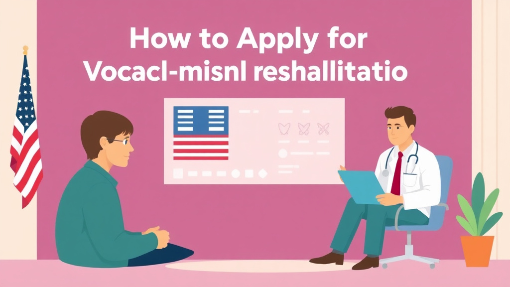 An informative visual explaining apply for VA Vocational Rehabilitation for beginners and professionals