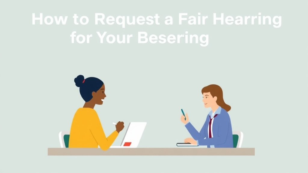 Practical workflow diagram for request a Fair Hearing for Your Benefits