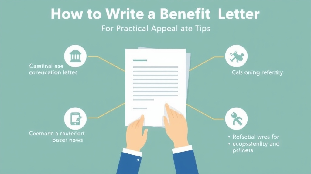 Step-by-step visual guide for implementing write a Benefit Appeal Letter: Template and Tips
