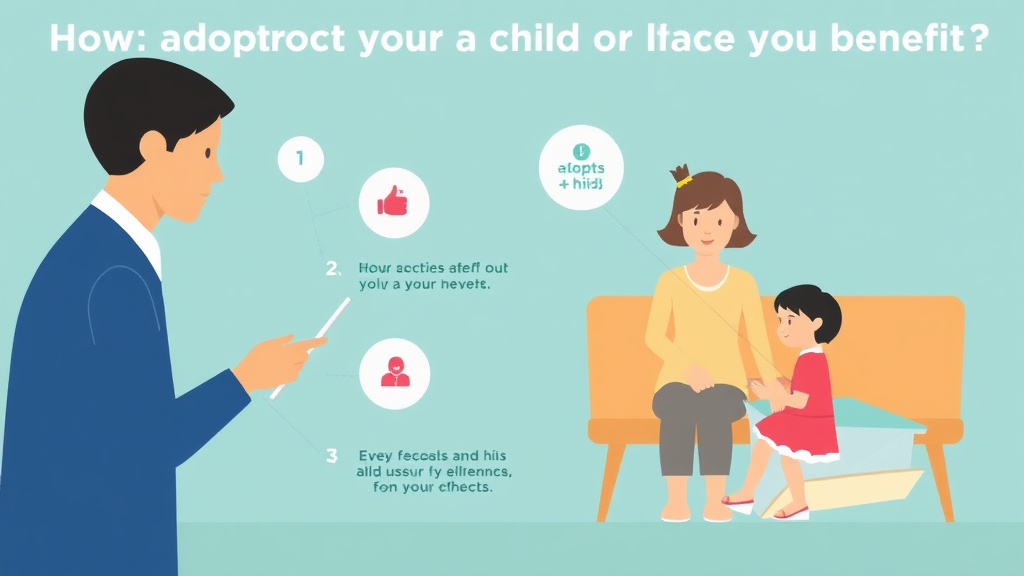 Process flow illustration for putting how Adopting a Child Affects Your Benefits into action